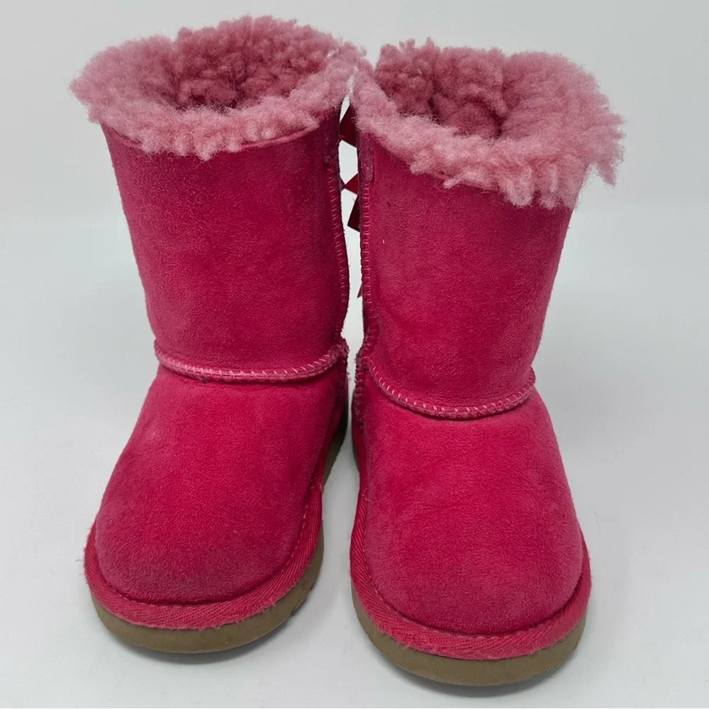 UGG Pink Fleece-Lined Boots sz.6